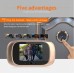 Smart Inducing 4.3 Inch LCD Digital Doorbell 1MP Electronic Peephole Camera and Video Viewer Cat Eye Motion Detection Door Bell