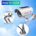 Solar Power Dummy Camera Security Waterproof Fake Camera Outdoor Indoor Bullet LED Light Monitor CCTV Surveillance Camera