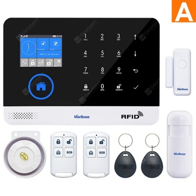 Switchable Wireless Home Security WIFI GSM GPRS Alarm system APP Remote Control RFID card Arm Disarm