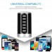 Universal 6-Port Desktop USB Hub Charging Station Tower with Smart Identification Technology