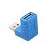 USB 3.0 Male To Female 90 Degree Adapter Plug Converter for PC