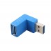 USB 3.0 Male To Female 90 Degree Adapter Plug Converter for PC