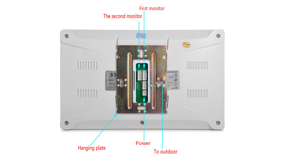 812FG11 Wired Video Doorbell - White