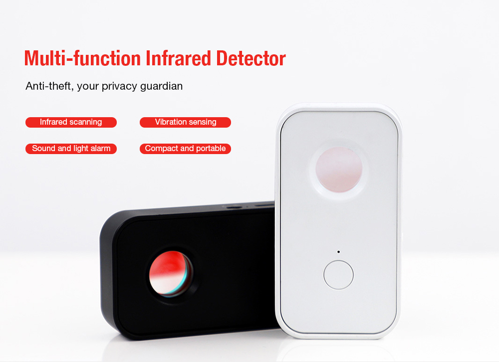 Infrared Detector USB Charging Detector Scanner - White