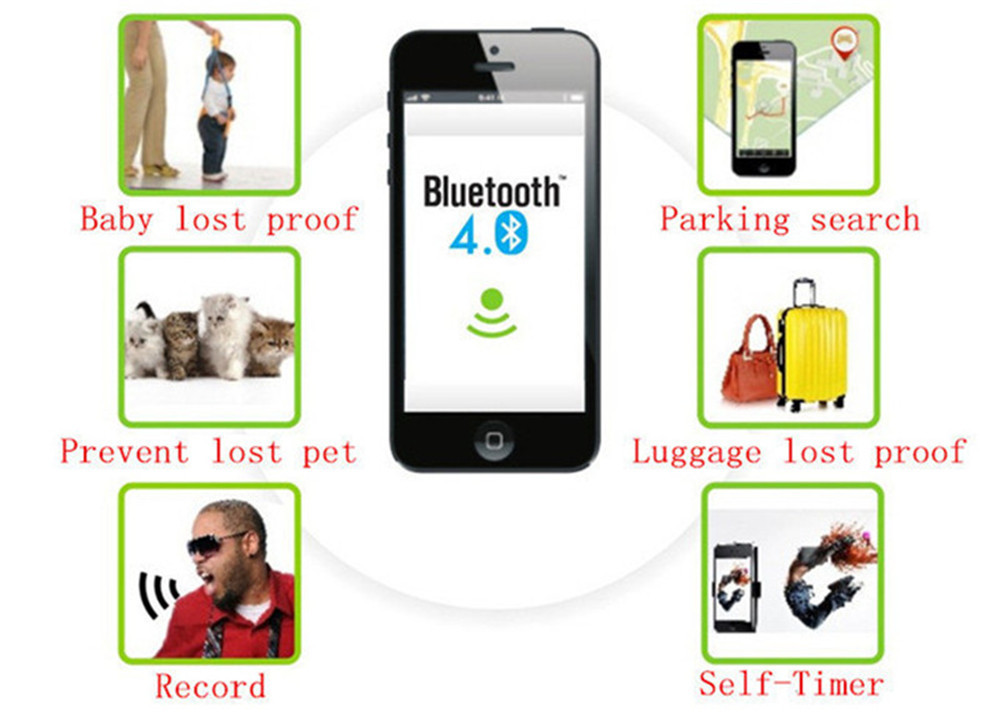 Wireless Bluetooth Tracker Anti Lost Alarm Smart Locator